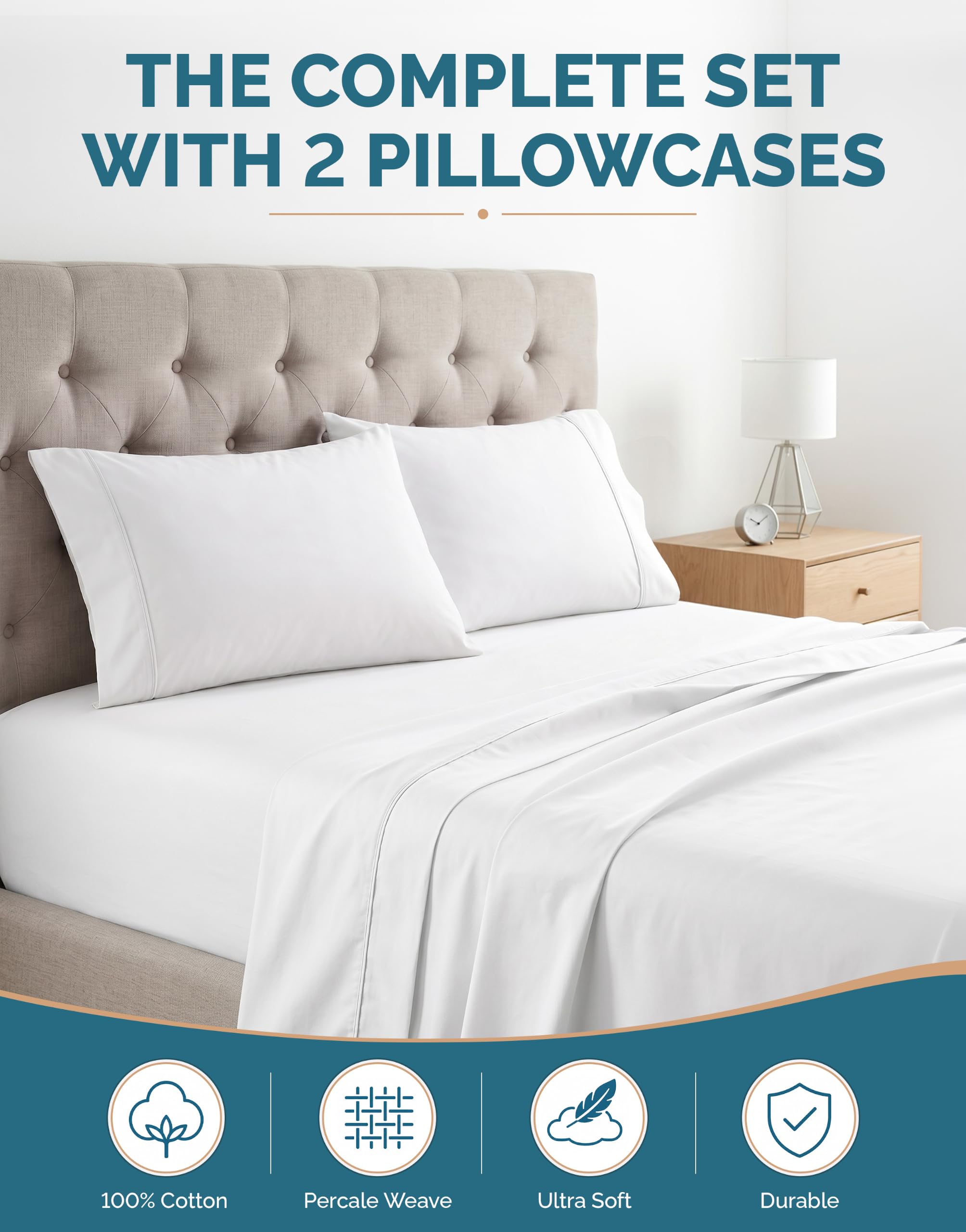 Casa Platino fitted sheet pocket detail demonstrating secure 15 inch fit