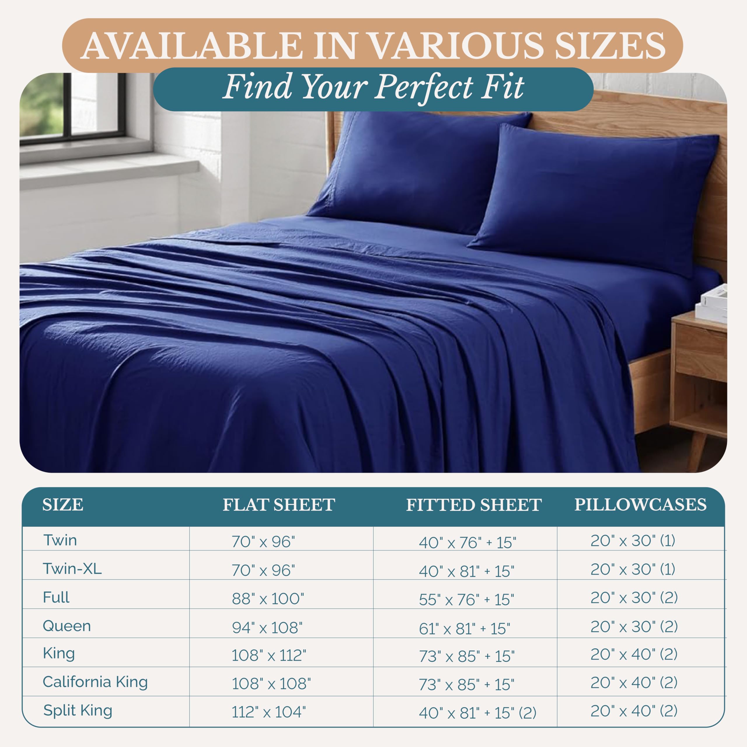 Casa Platino fitted sheet elastic all-around close-up for slip-free nights