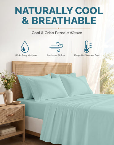 Casa Platino four pillowcases neatly arranged showing coordinated set benefit