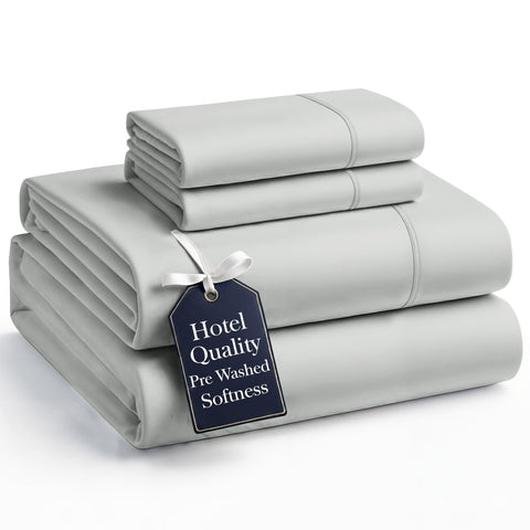 Casa Platino front packaging showing silver king sheet set and contents benefit: clear set details
