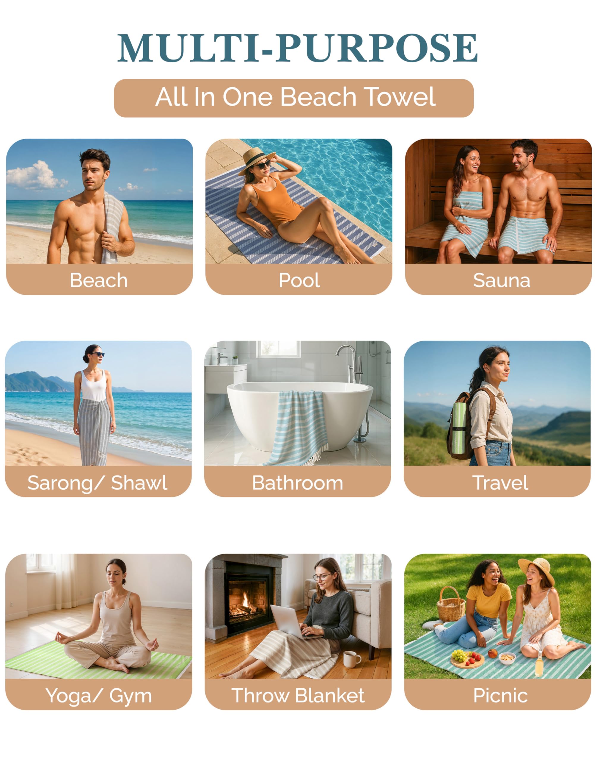 Casa Platino towel draped over lounge chair for comfortable poolside lounging