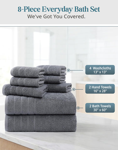 Casa Platino towel wrapped after shower demonstrating quick-dry comfort