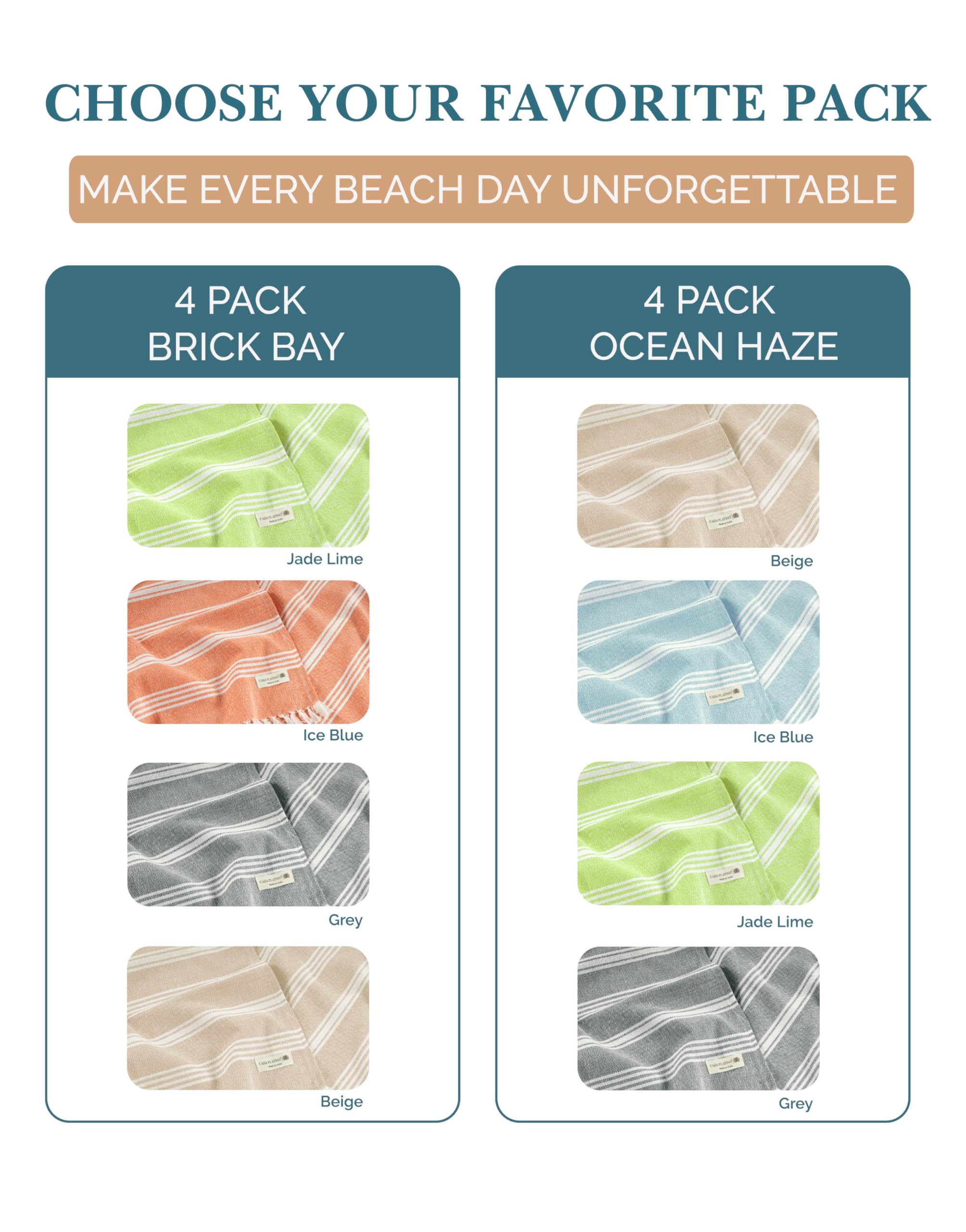 Casa Platino towel used as picnic blanket displaying multipurpose outdoor use
