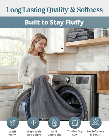 Casa Platino vacuum-packed towels flat for shipping showing eco-friendly reduced-volume packing