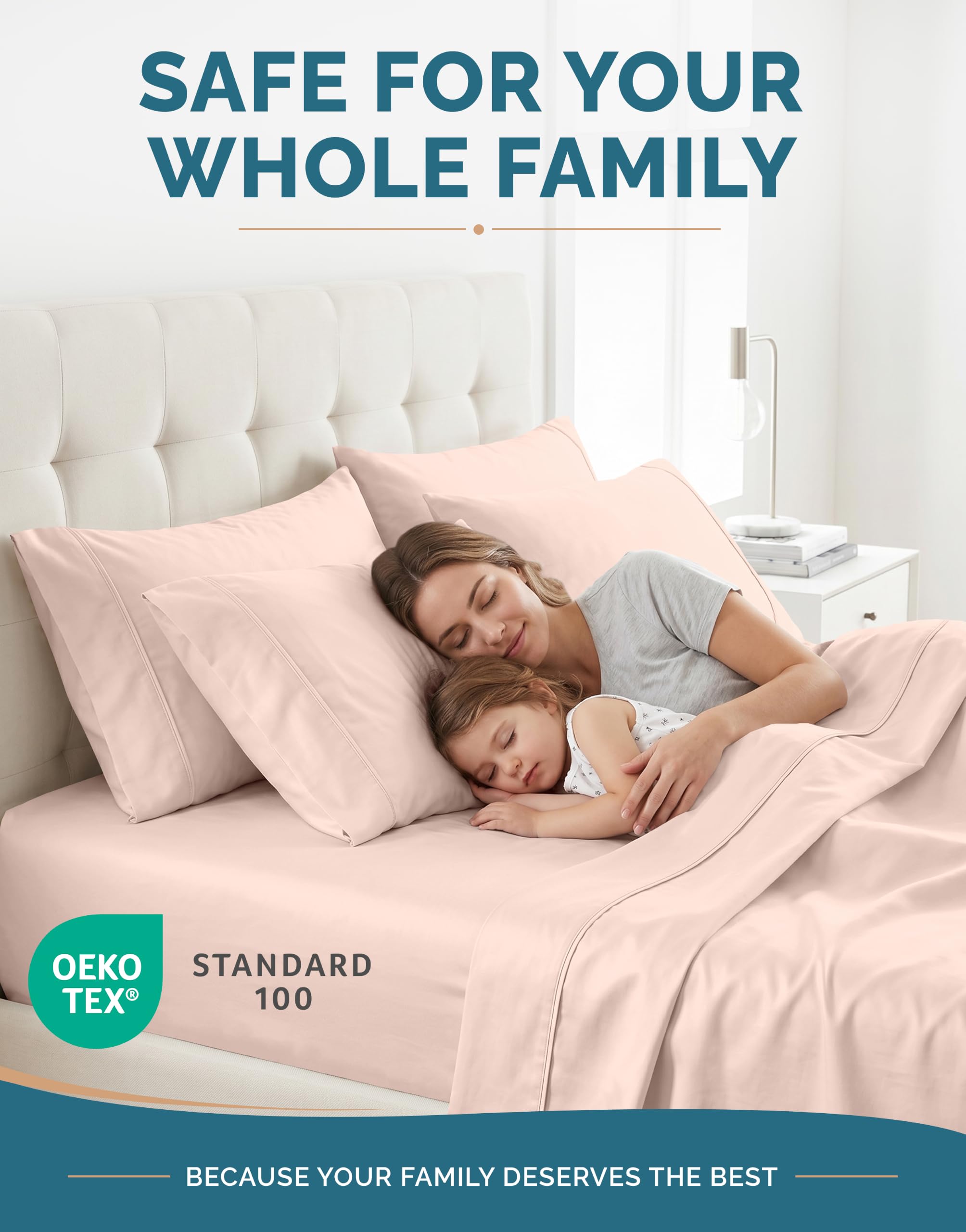Casa Platino Veiled Rose color mood-setting with decor showing serene bedroom benefit