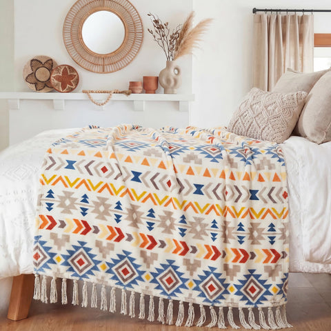 CASAAGUSTO styled on bed to show layered decor and inviting comfort