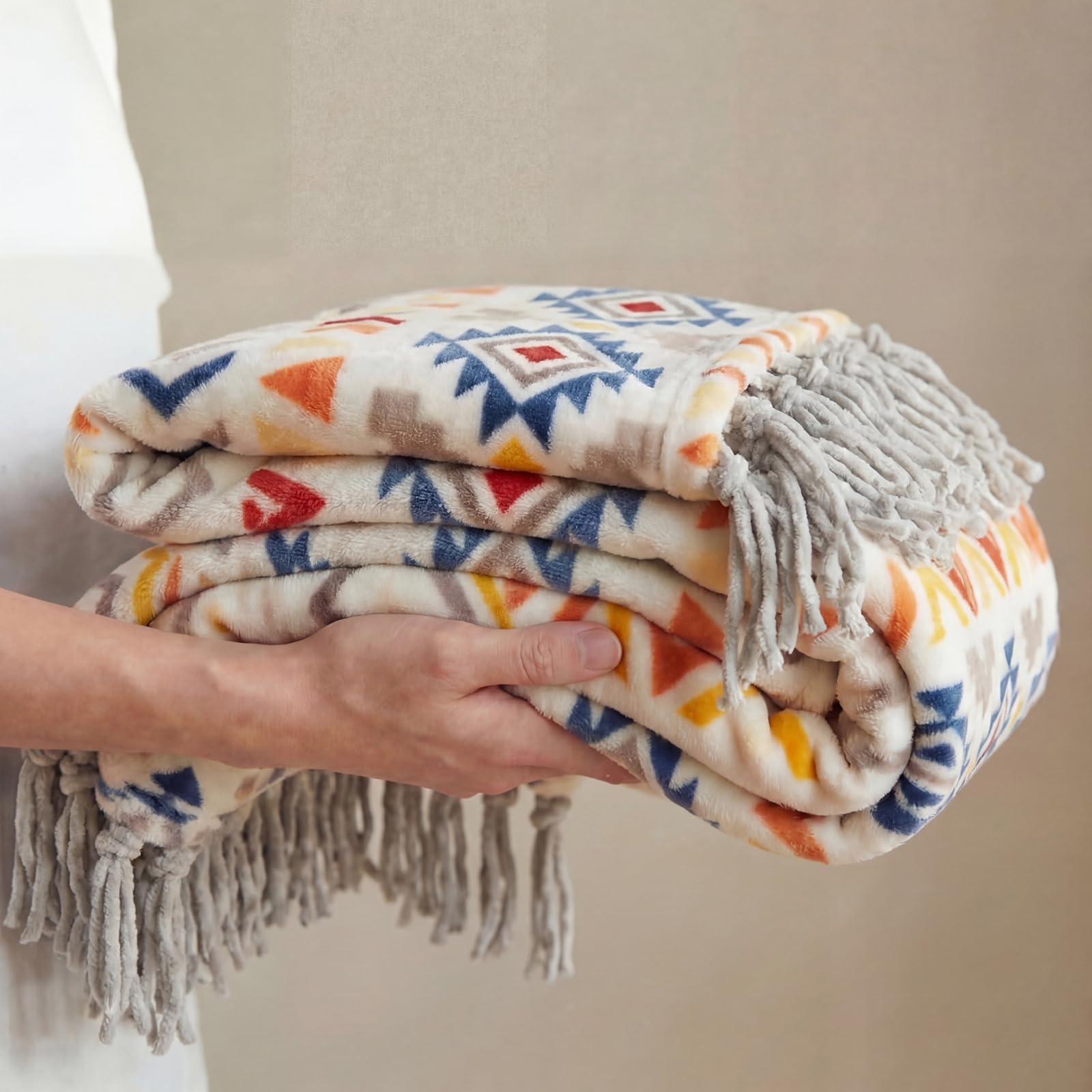 CASAAGUSTO neatly folded on shelf, showing compact storage and easy care