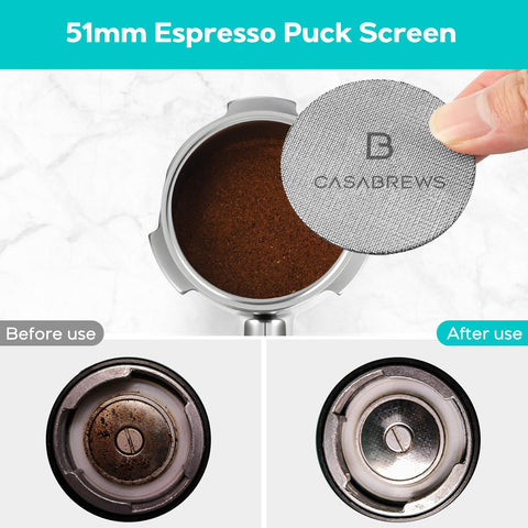 CASABREWS bottomless underside shot revealing crema flow to diagnose channeling
