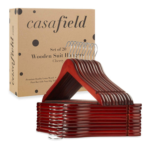 Casafield hanger with suit set showing combined jacket and pant storage
