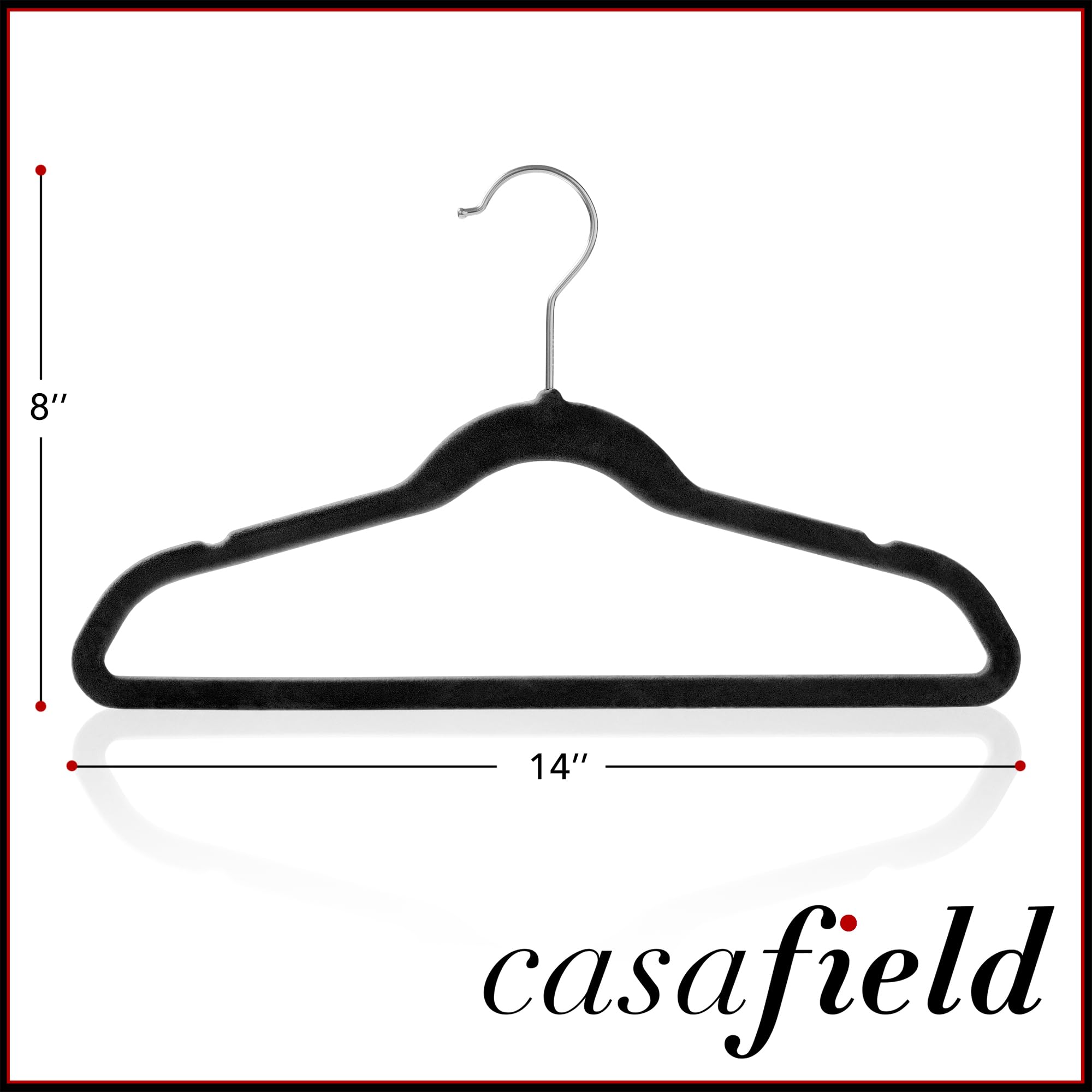 Casafield hangers in child's closet maximize hanging space