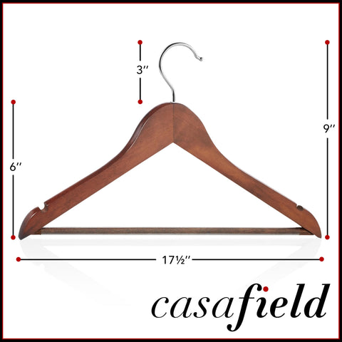 Casafield shoulder notches detail securing straps and protecting delicate fabrics