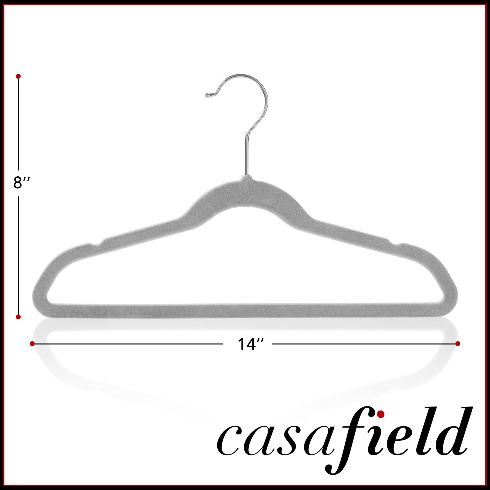 Casafield 14-inch hanger beside a toy to show true scale and fit