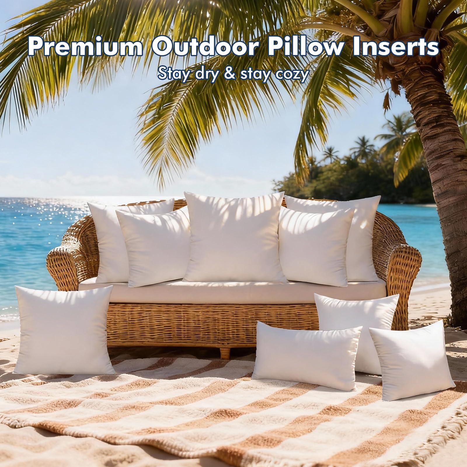 CASAJOY water-resistant fabric with droplets highlighting quick shedding