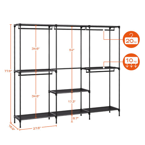 CASAMAYA lower shelf used for shoes providing tidy under-wardrobe storage
