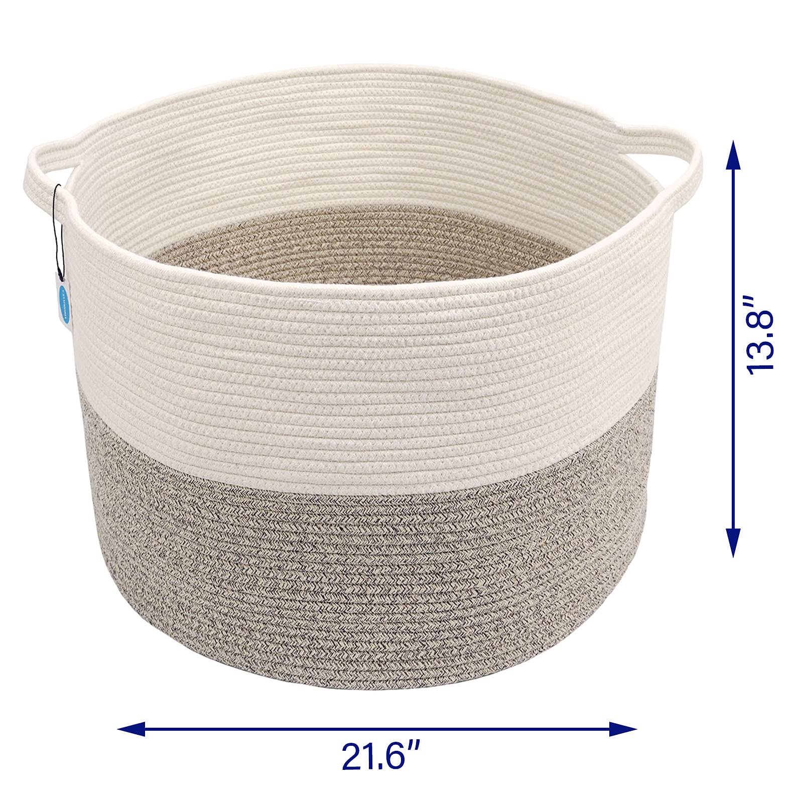 Casaphoria basket filled with blankets demonstrating large-capacity storage