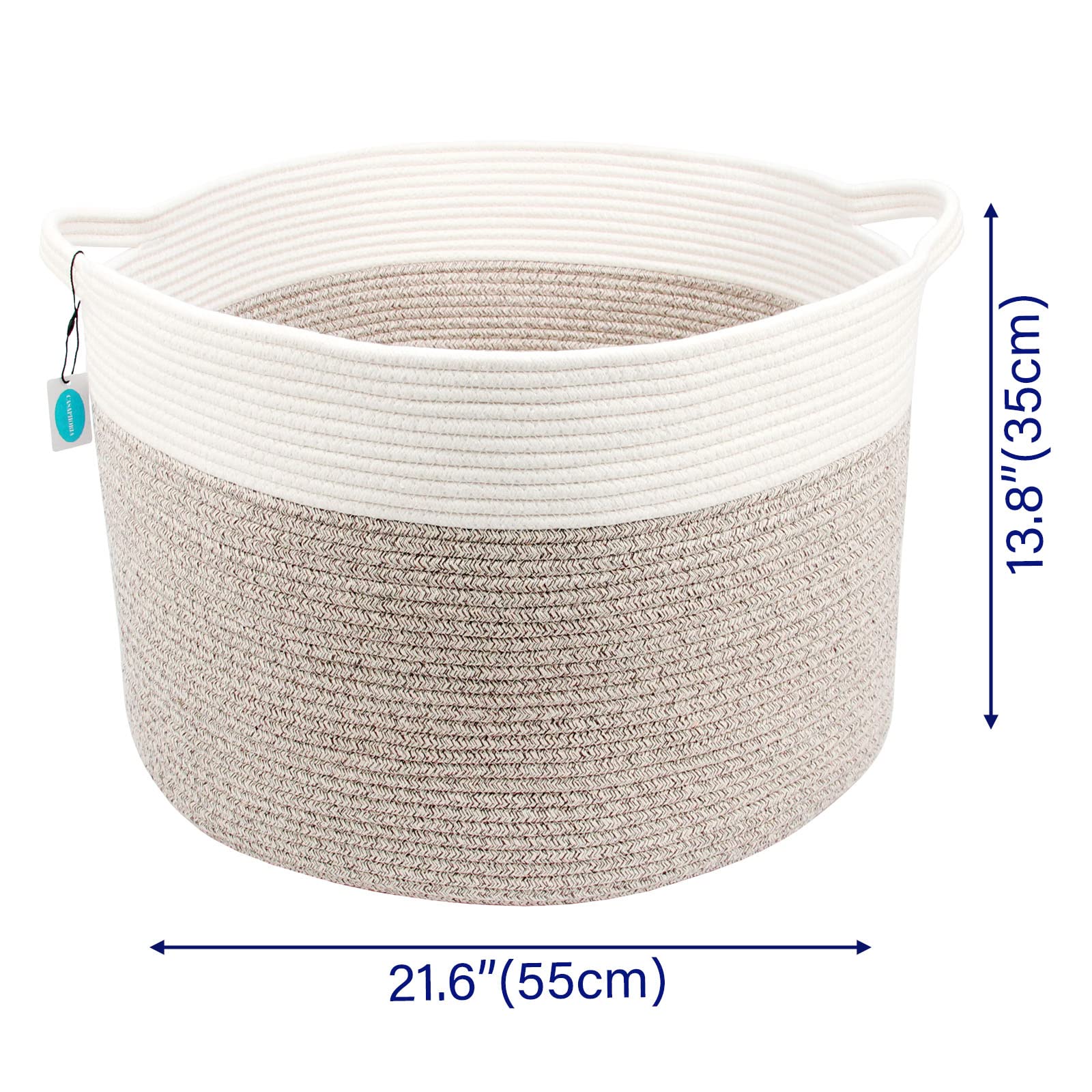 Casaphoria basket handle detail showing reinforced grip for easy carrying benefit