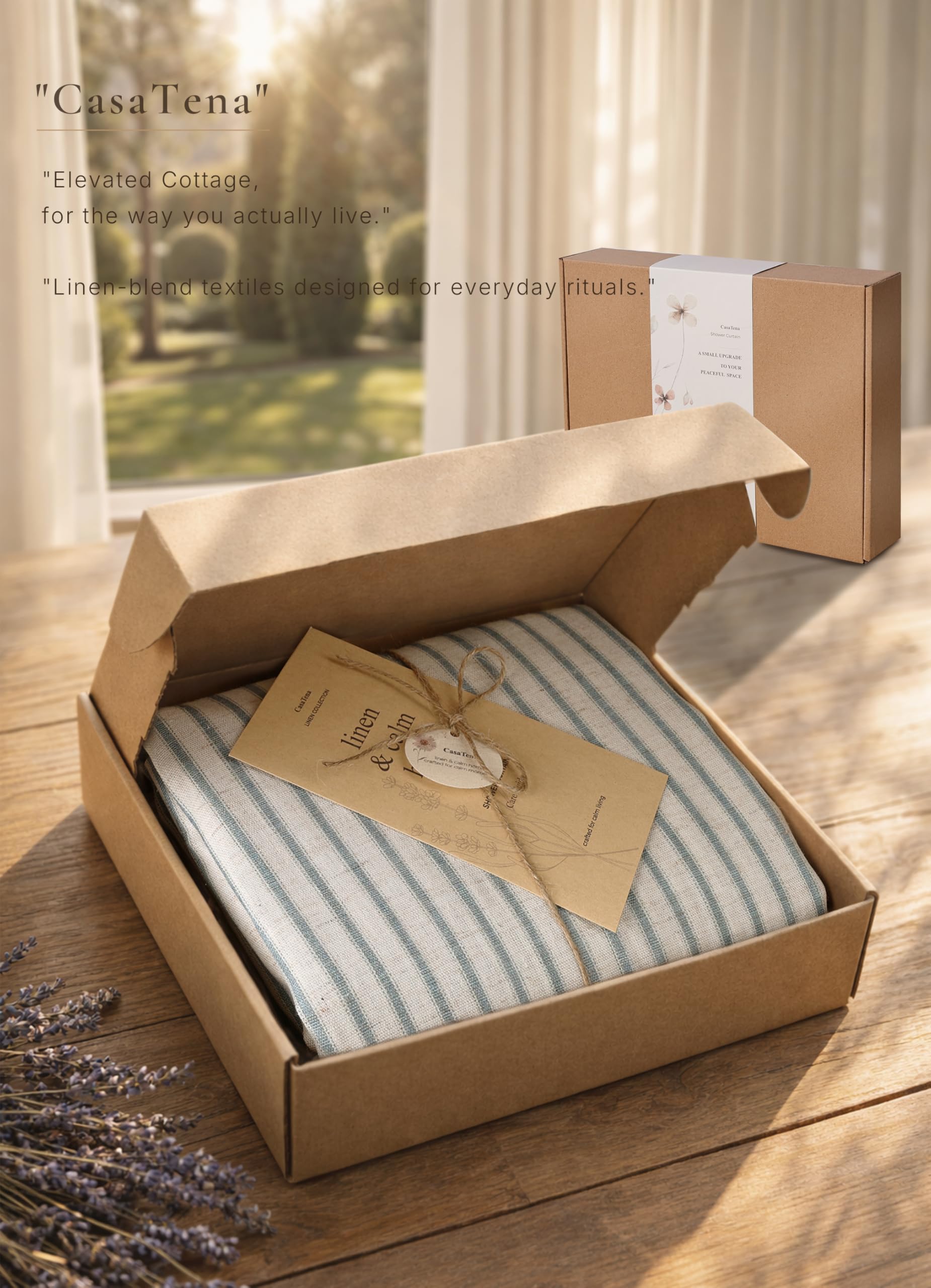 CasaTena hem stitching close-up showing durable finish and quality benefit