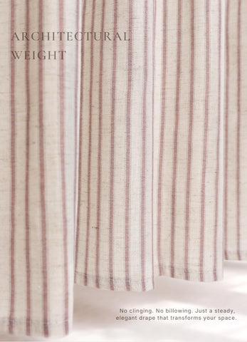 CasaTena extra-long curtain beside tub to show size and fit