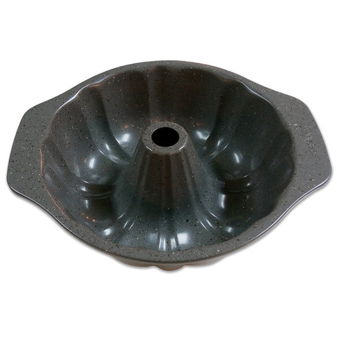 casaWare close-up of ceramic coating texture and flecks, durable nonstick surface benefit