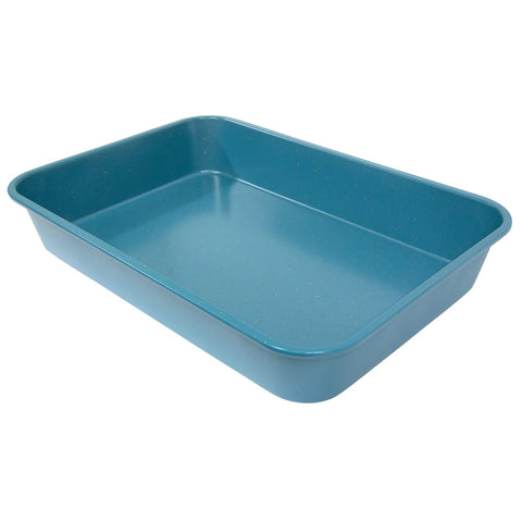 casaWare top view filled with lasagna demonstrating even baking benefit