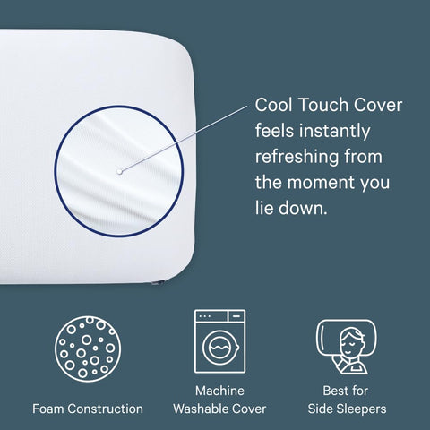 Casper pillow gel layer close-up illustrating cooling technology for temperature regulation