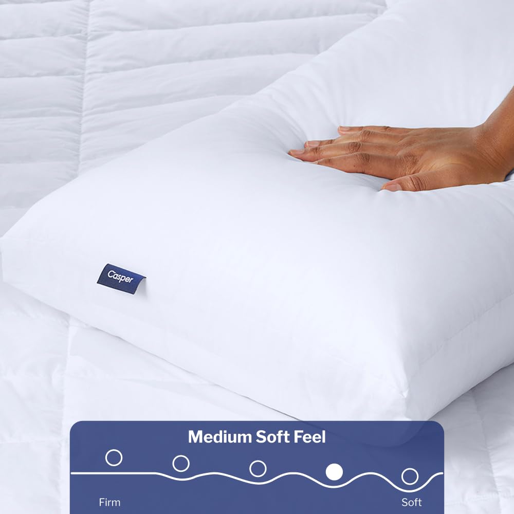 Casper cutaway displaying inner pillow core for steady neck support