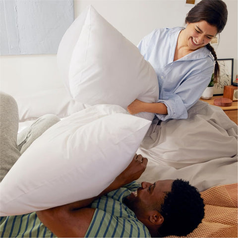 Casper pillow washing machine ready image emphasizing easy-care durability