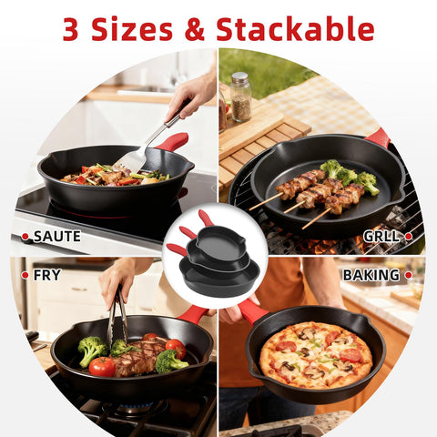 Cast Iron Skillet over campfire grilling for versatile outdoor cooking