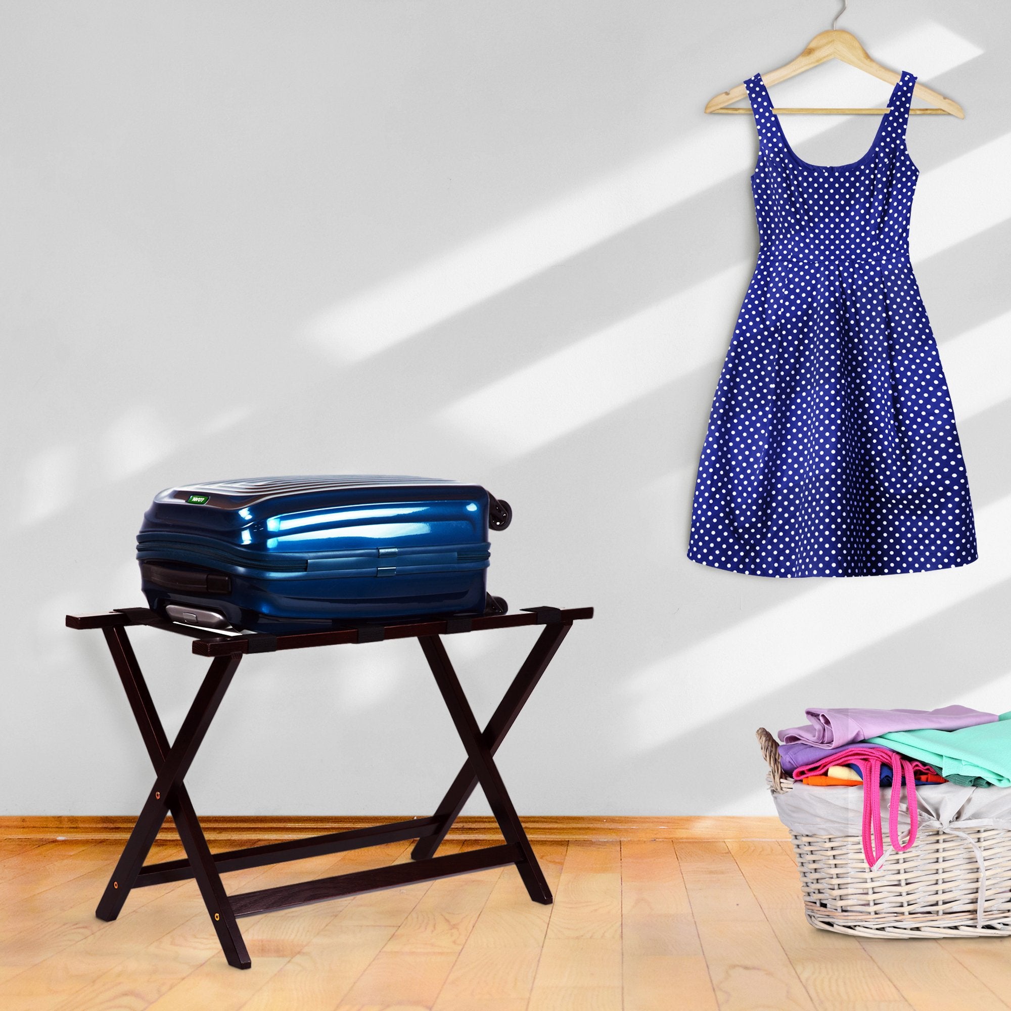 Casual Home folded rack flat for compact storage and easy stowing