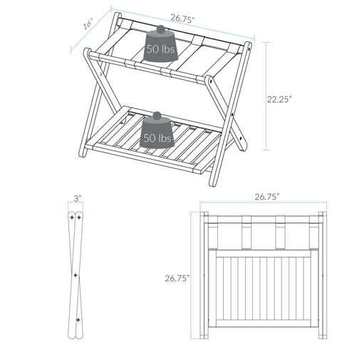 Casual Home straps reinforcement close-up adding support and luggage security