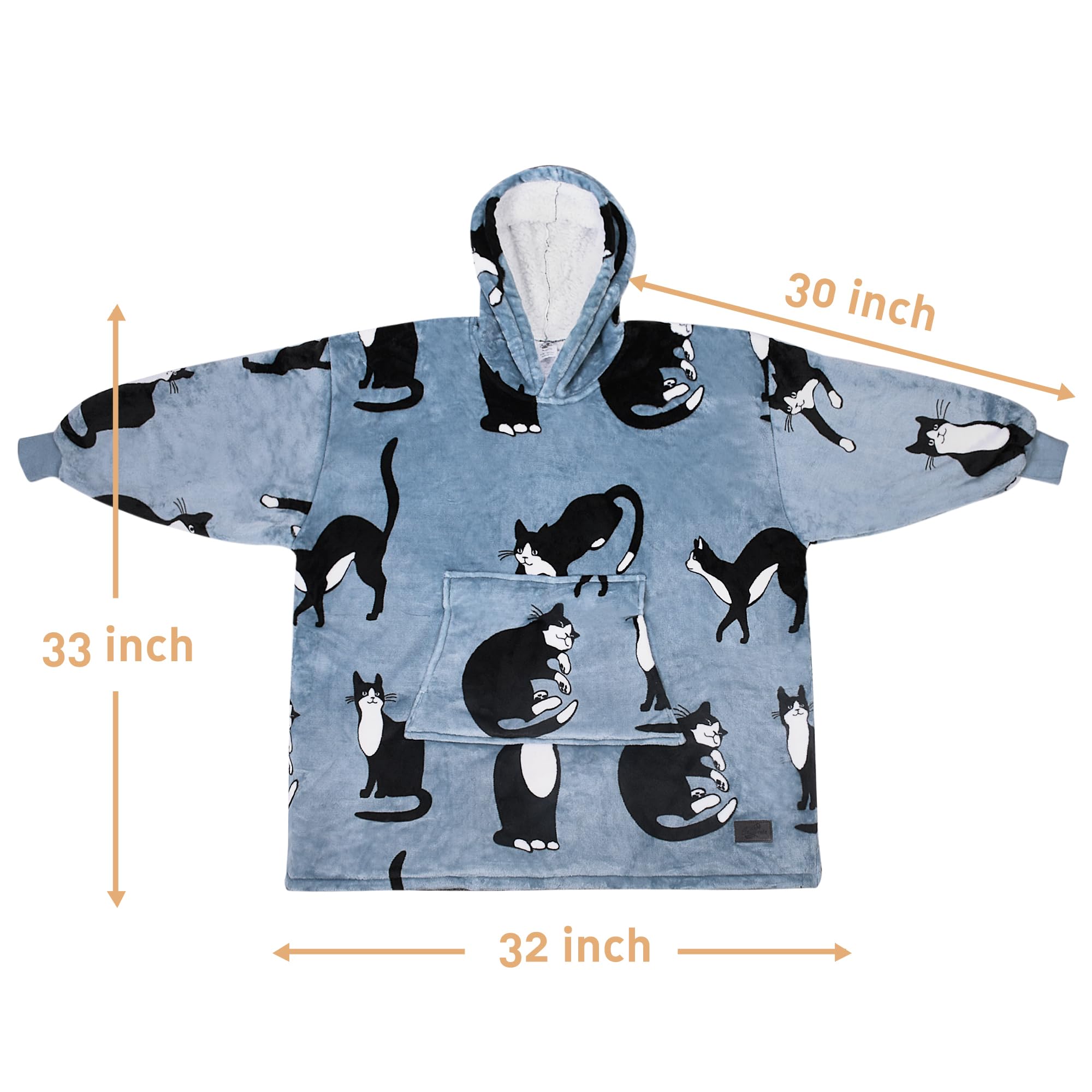 Catalonia cat hoodie washing label showing machine-washable care