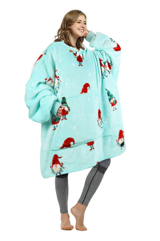 Catalonia front view of oversized hoodie blanket showing full coverage and comfort