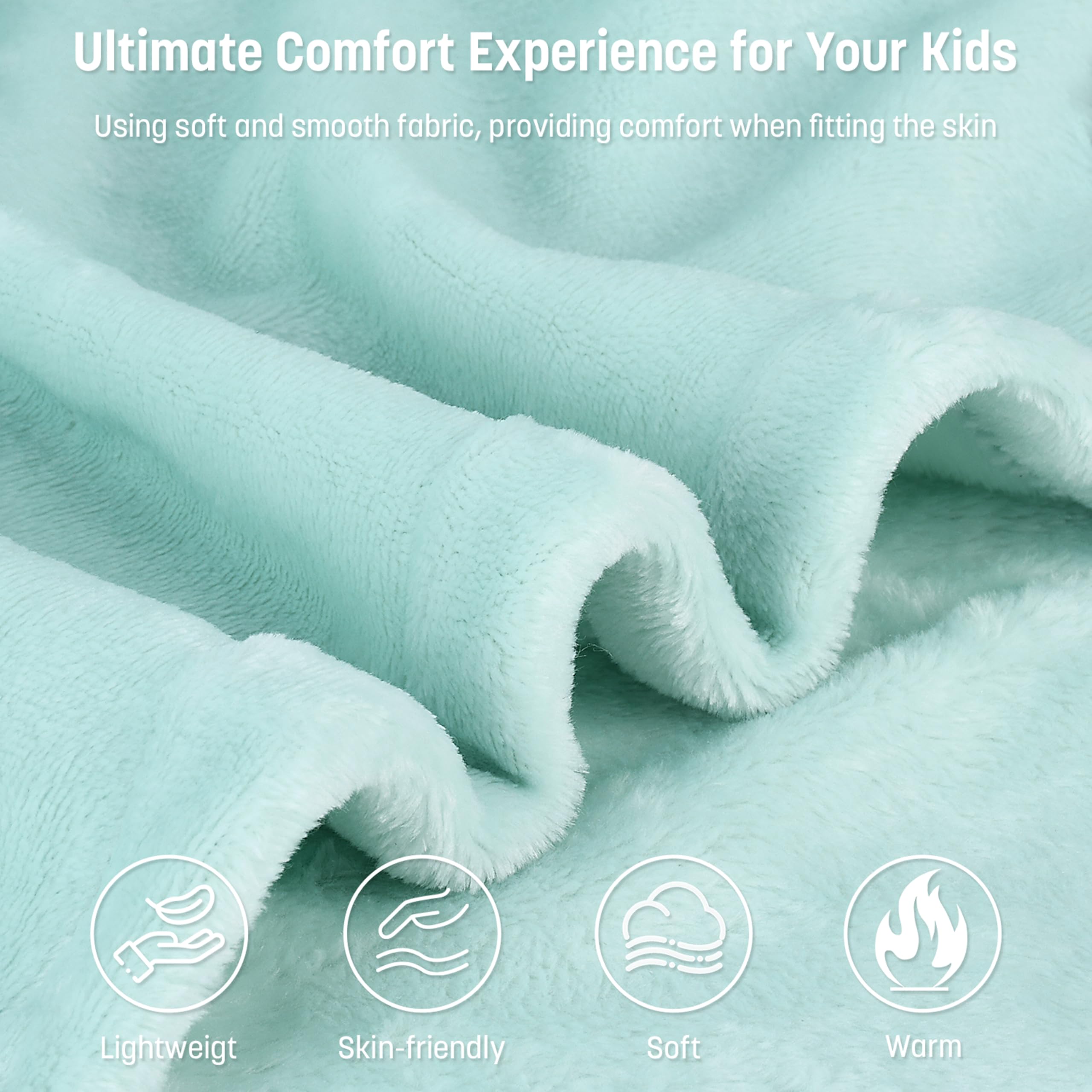 Catalonia fleece texture close-up highlighting ultra-soft microfiber for gentle warmth