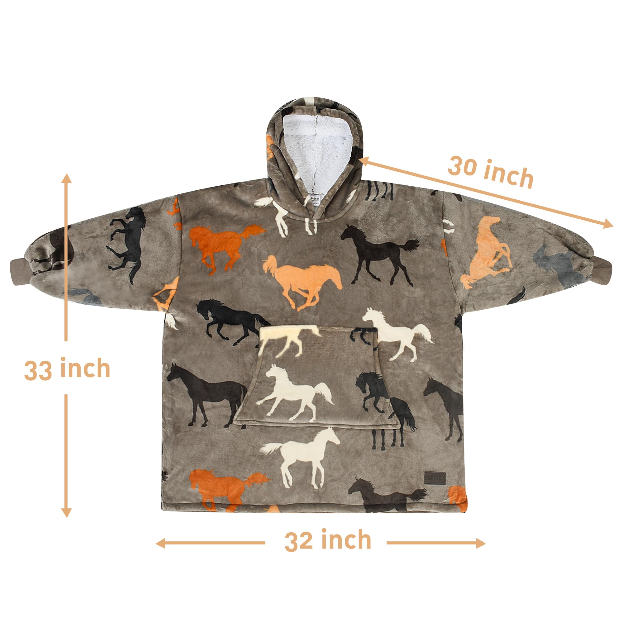 Catalonia packaged hoodie blanket with label, showing easy gifting and care info