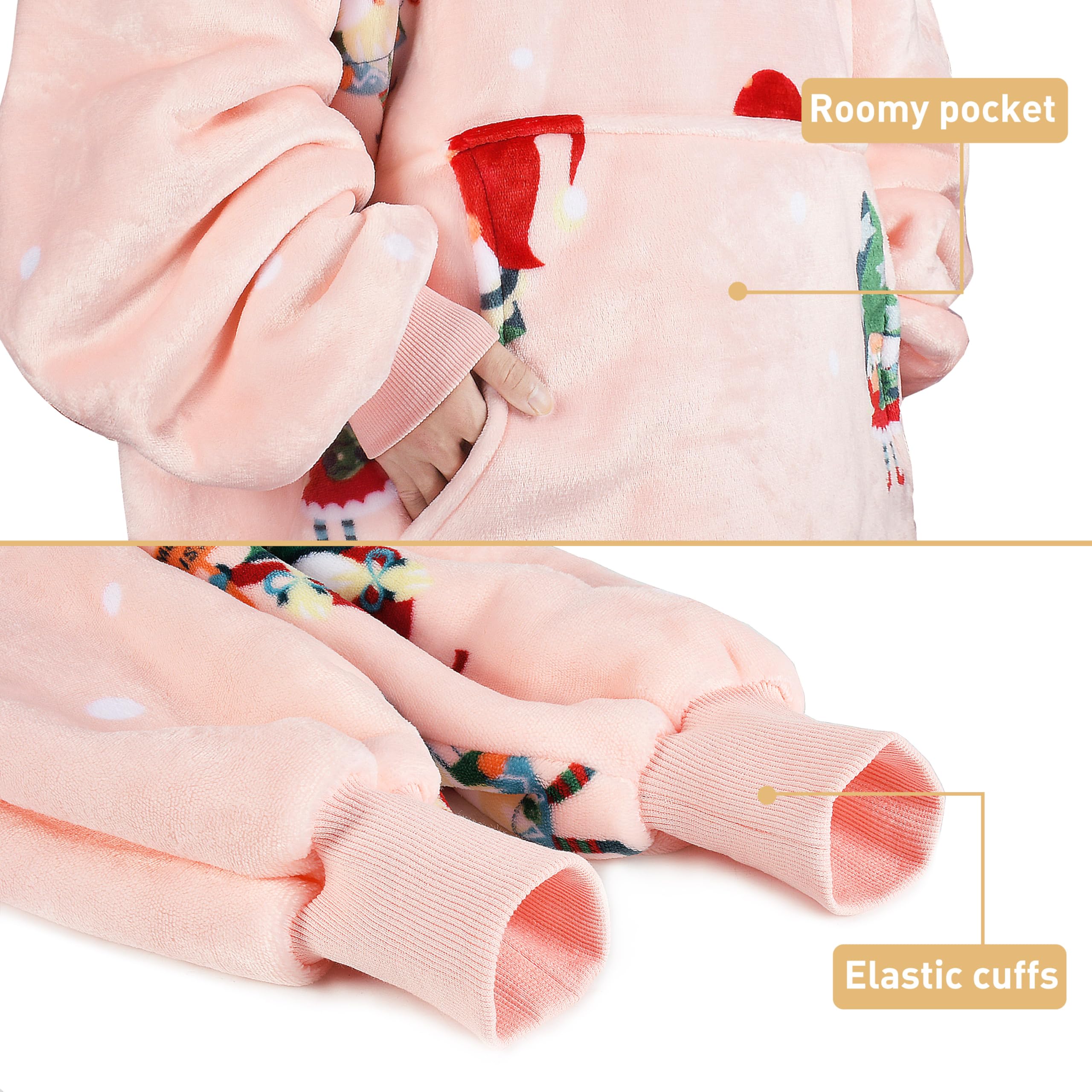 Catalonia microfleece reverse side showing smooth fabric for skin comfort