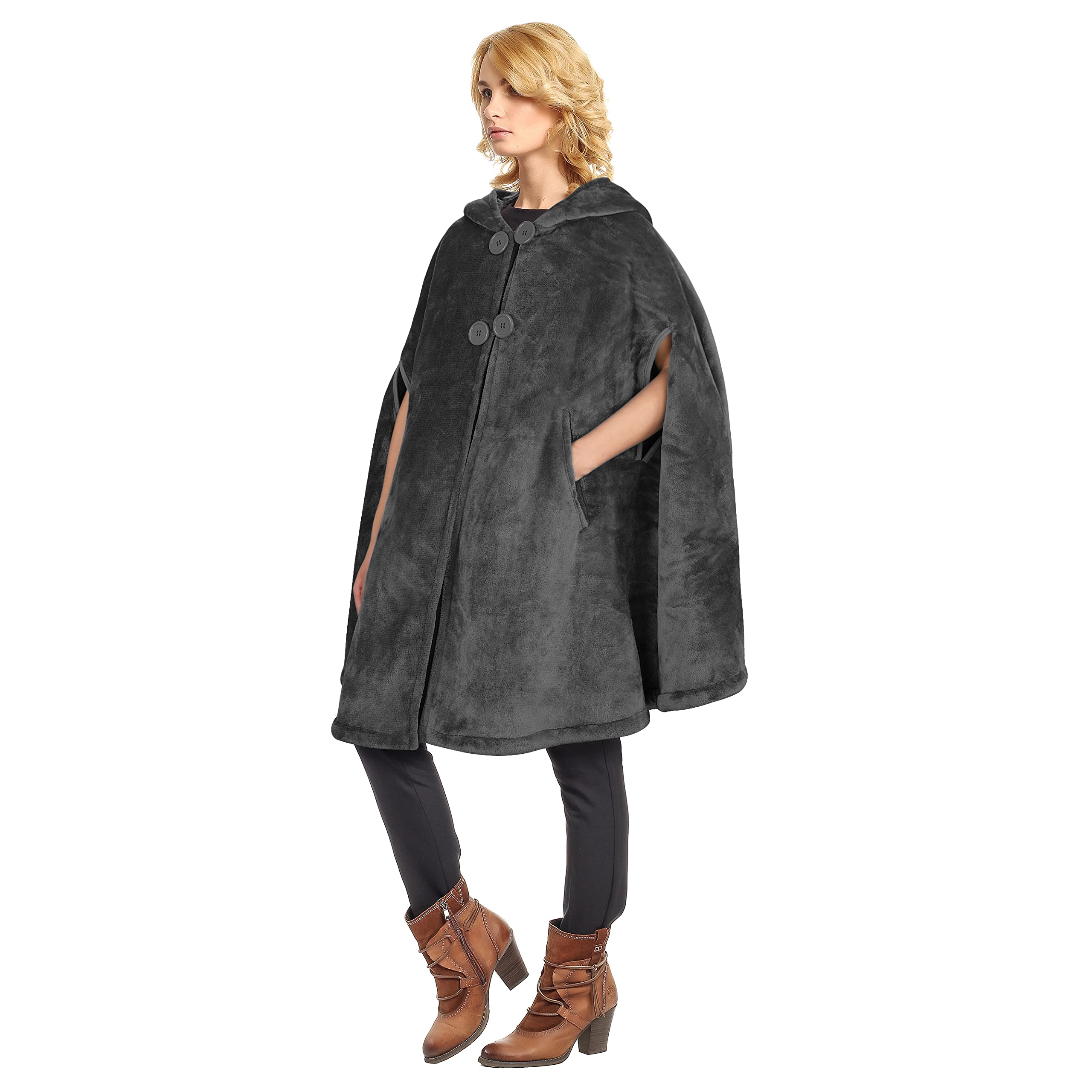 Catalonia poncho folded for travel showing packable convenience