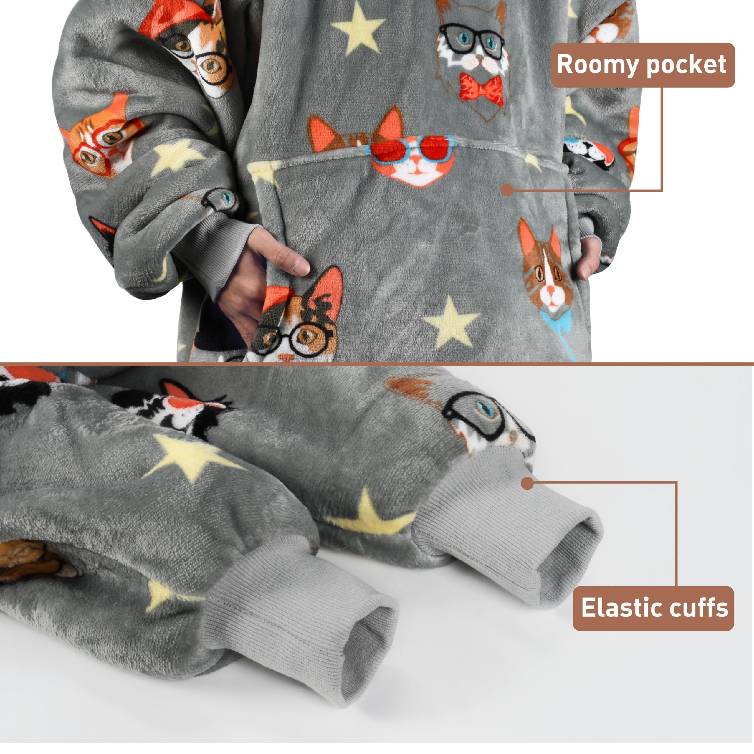 Catalonia reversible fleece side displayed for smooth microfleece comfort