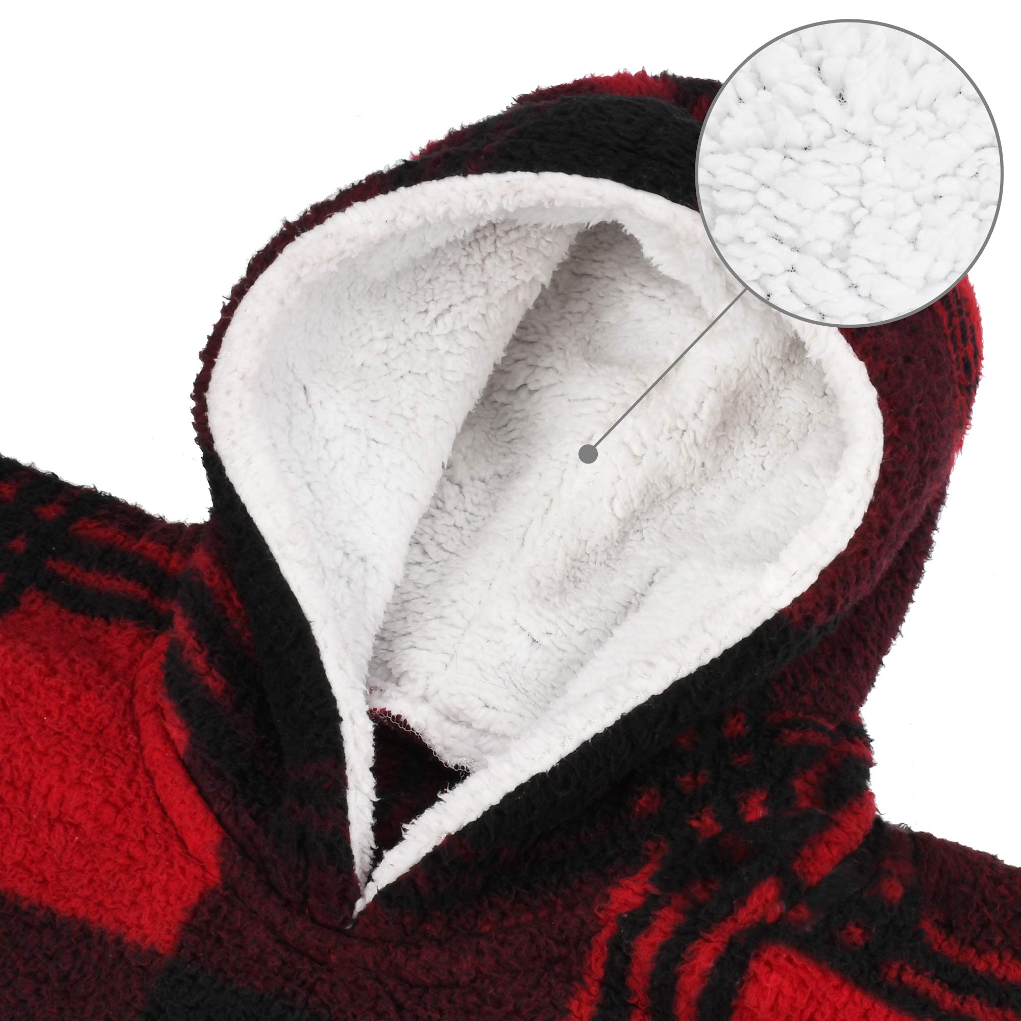 Catalonia reversible hoodie showing two soft surfaces for versatile wear