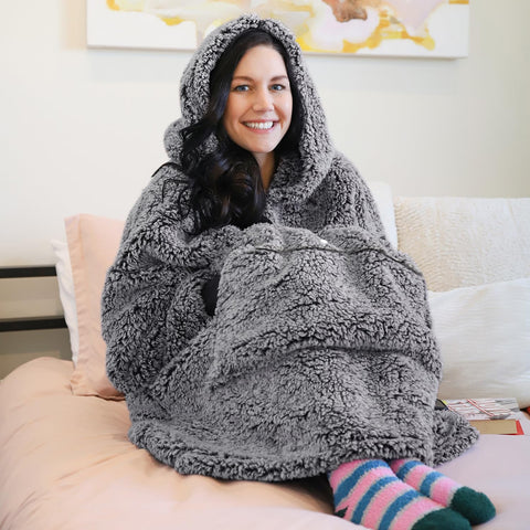 Catalonia close-up of Sherpa fabric texture highlighting plush softness for all-day comfort