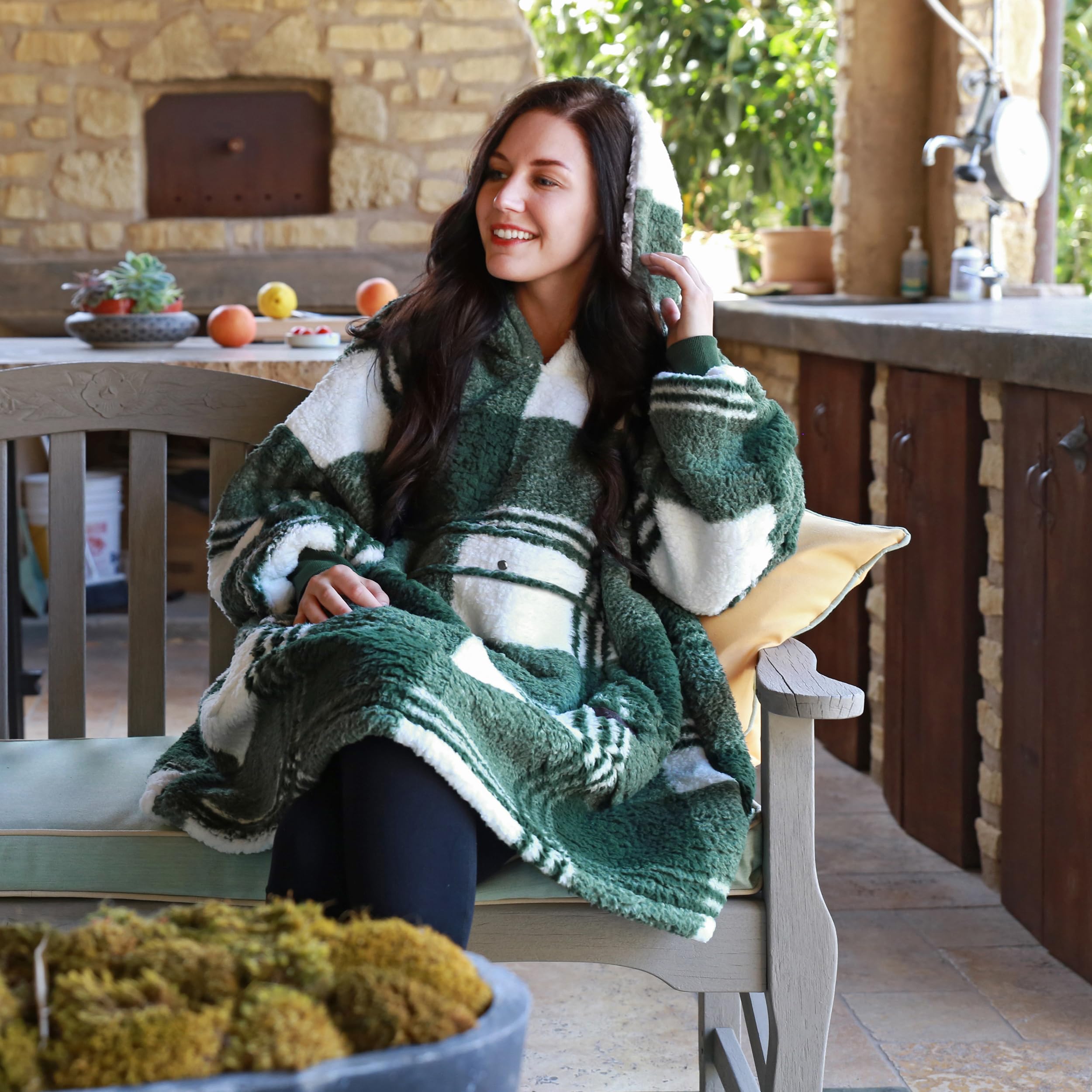 Catalonia sherpa fabric closeup highlighting plush texture and insulating comfort