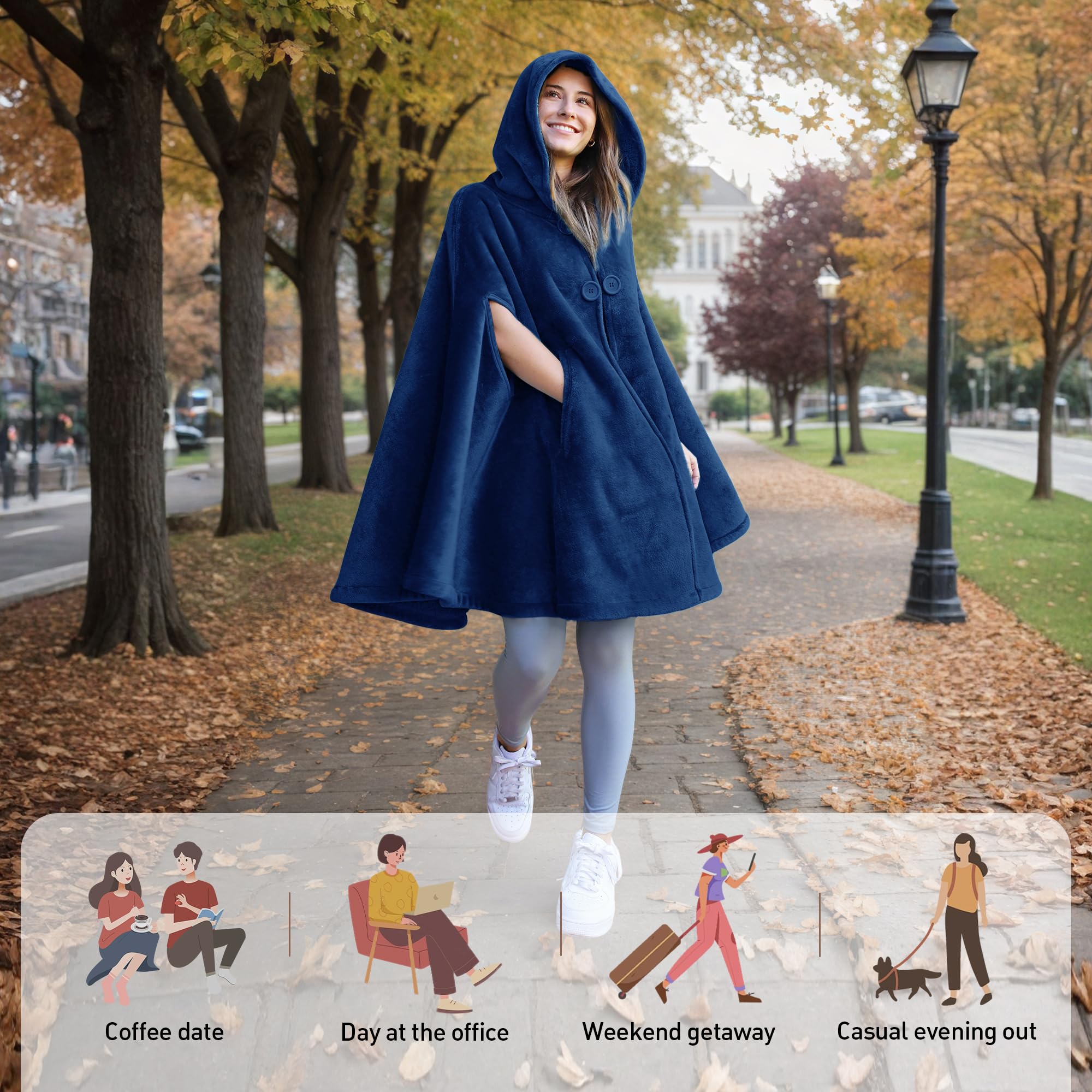 Catalonia side profile worn with leggings demonstrating mobility and casual outfit pairing
