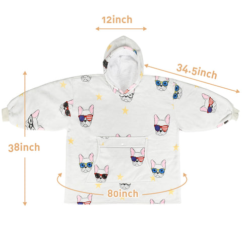 Catalonia size comparison on model showing one-size oversized fit and coverage