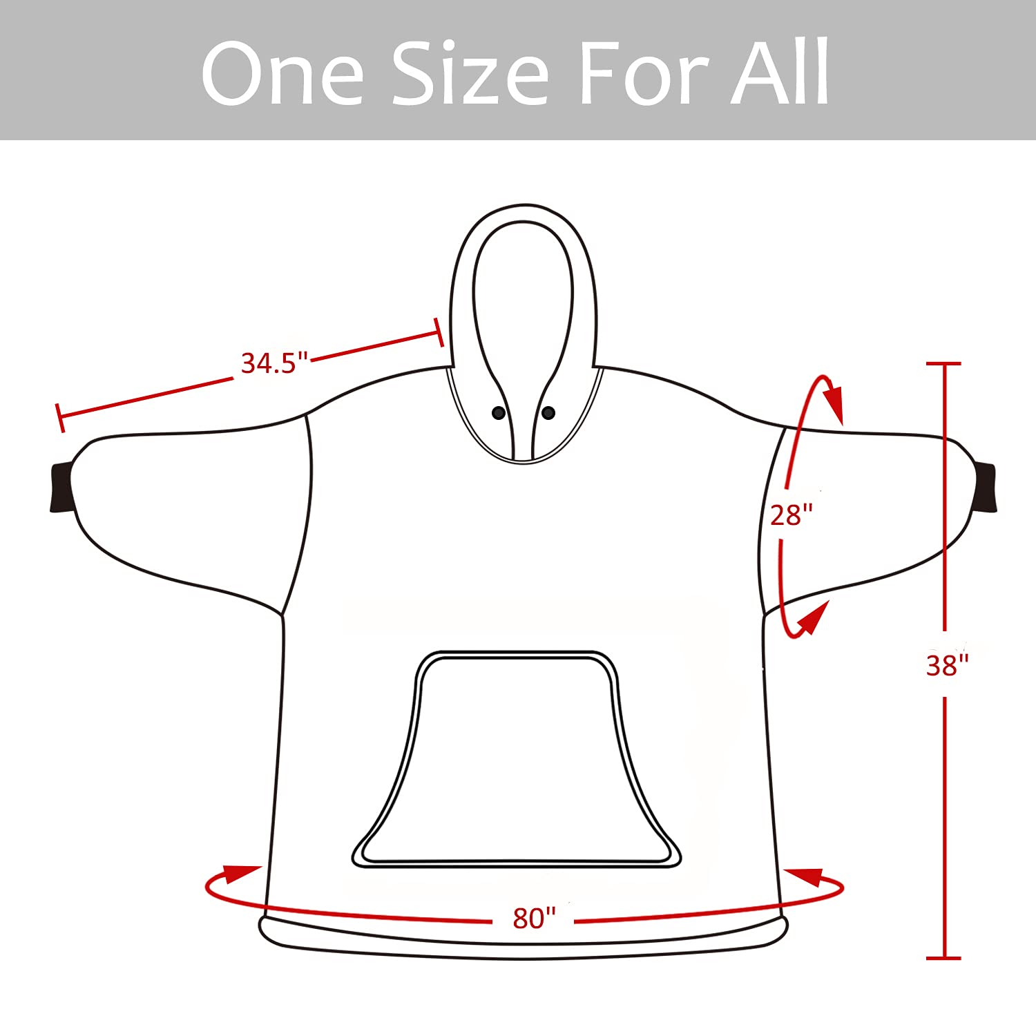 Catalonia size comparison with person showing oversized fit and layering ability