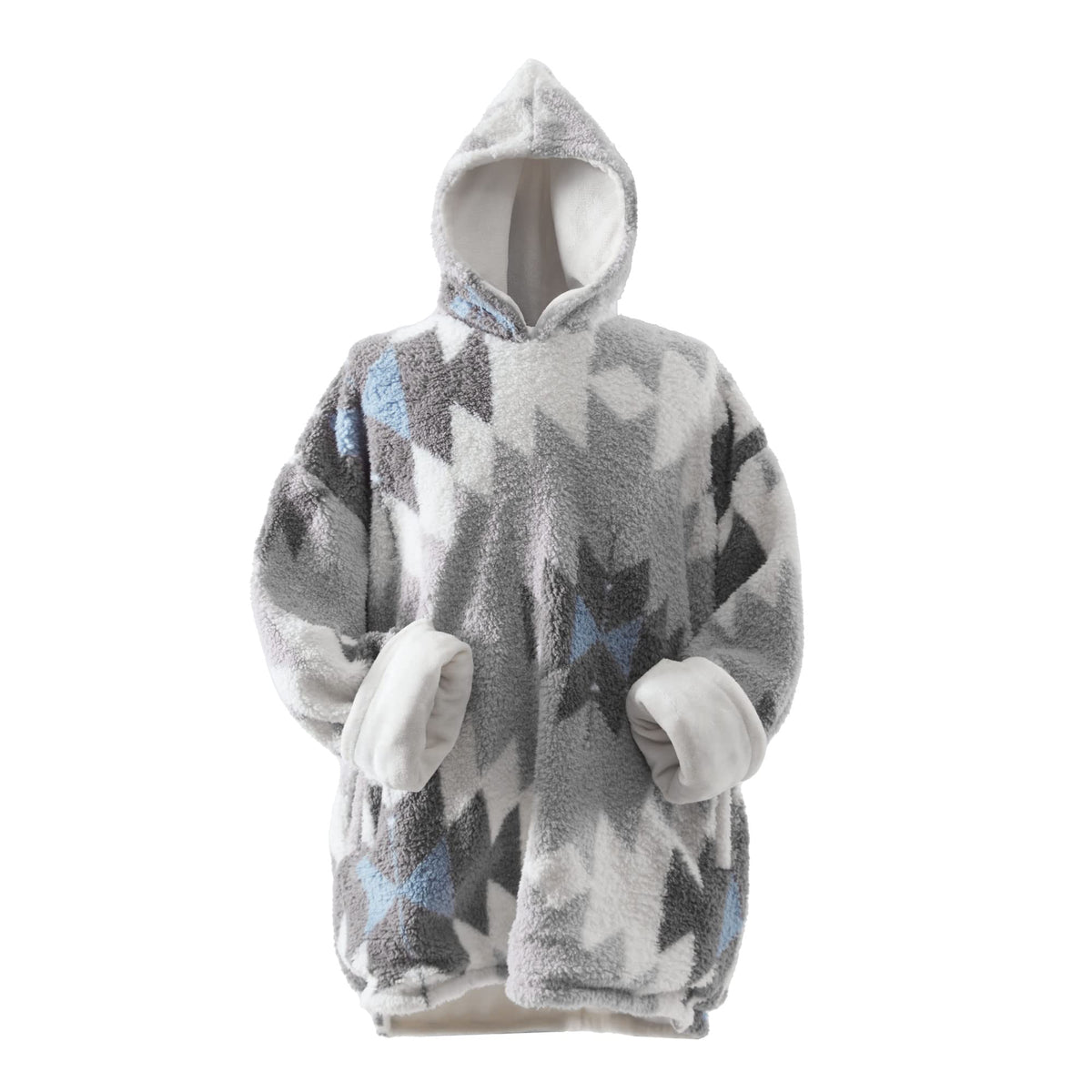 Cathay Home Coleman front view showing oversized hoodie and warmth