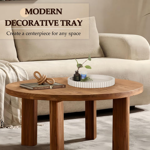 Cathyeen tray concrete texture close-up highlighting fluted detail and tactile durability