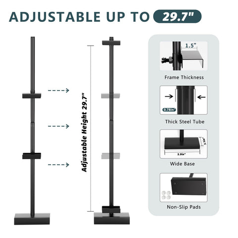 Cathyeen easel holding a horizontal frame, displaying clear tabletop presentation