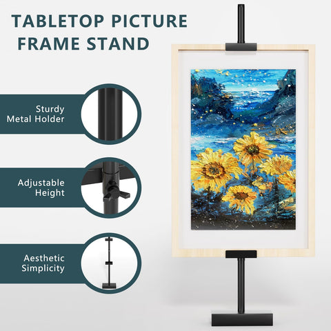 Cathyeen easel supporting a vertical canvas, demonstrating versatile orientation