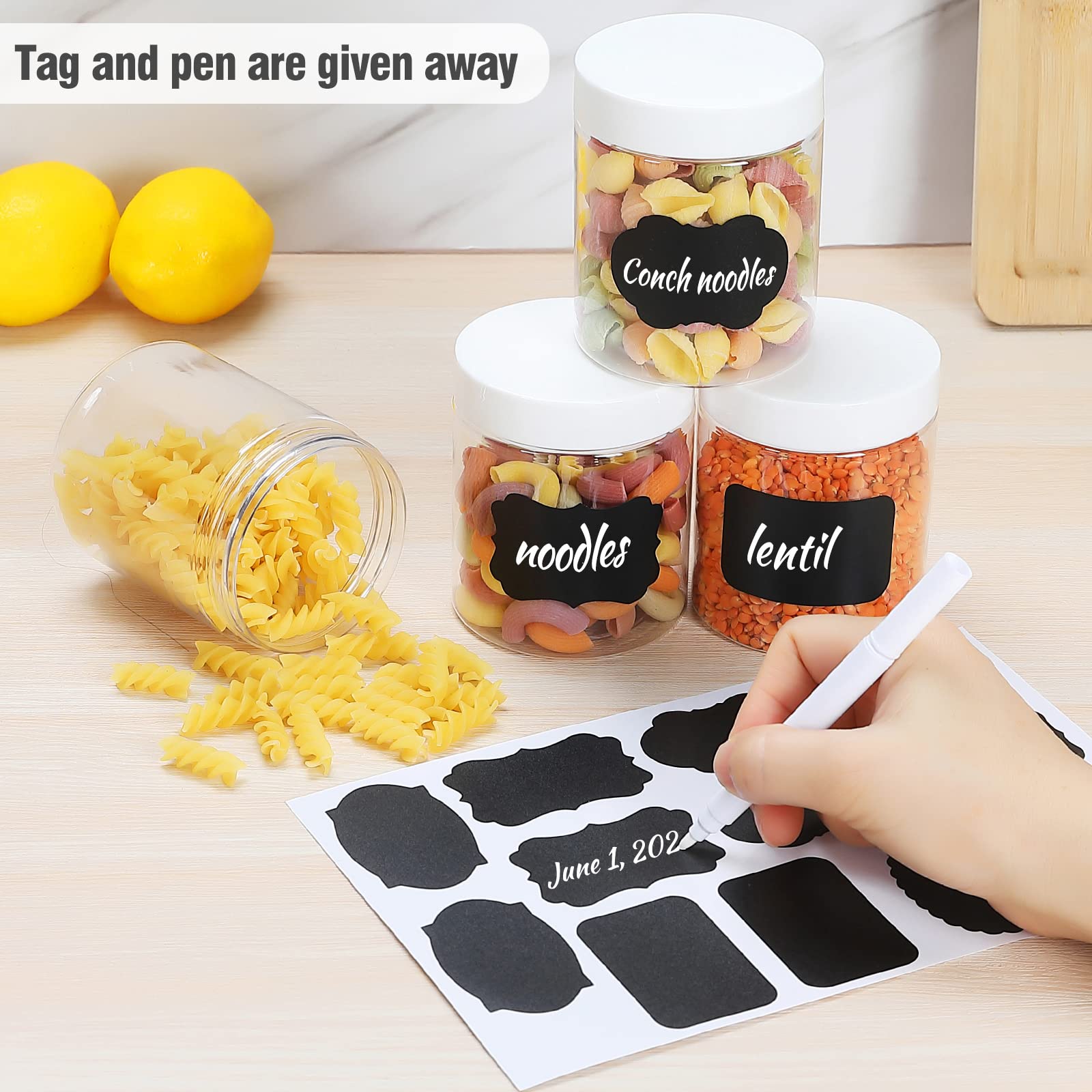Catsayer adhesive labels and marker included for quick organization benefit