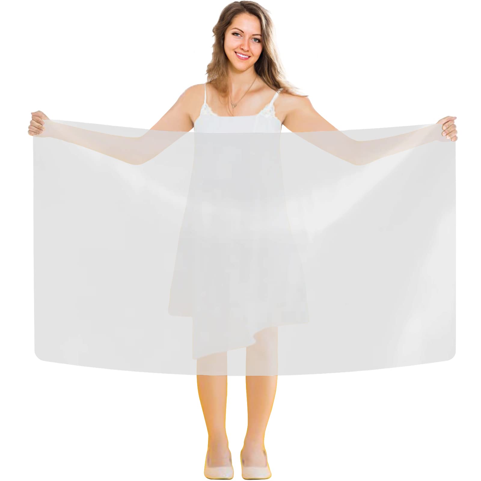 Cattolo front view of translucent large silicone mat protecting table