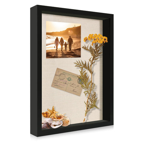 ccdcc shadow box front view showing clean black frame and clear display benefit